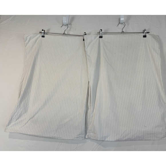 Brooklinen Standard Pillowcase Set Pair 2 Pillow Cover Case Black White Striped - Picture 1 of 6